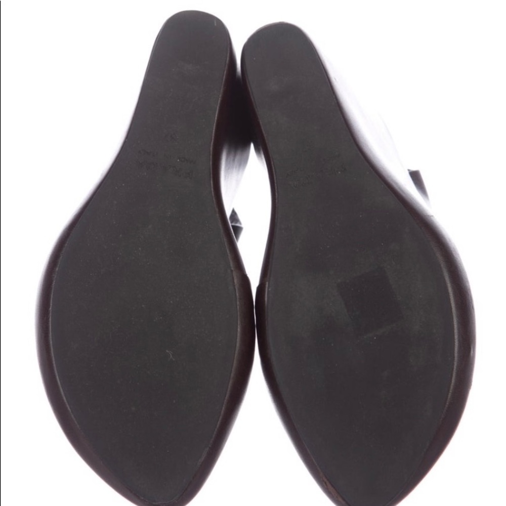 Prada Leather Wedge Sandals *Authentic* - Picture 5 of 8